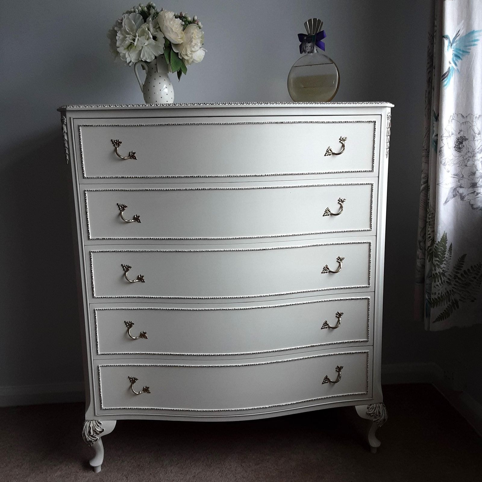 Olympus Louis Style Five Drawer Chest. photo Furniture