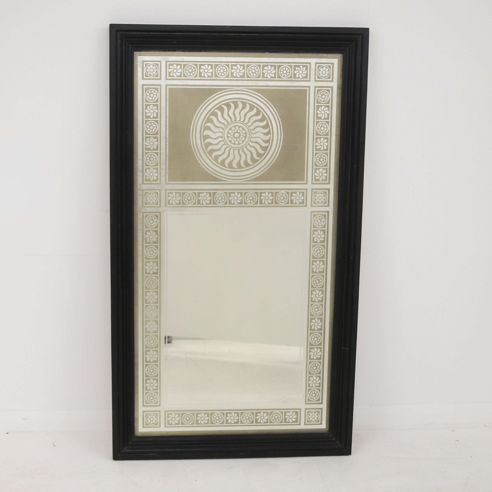 Late Victorian English Acid Etched Pub Mirror From Maida Vale, C.1900 photo for sale