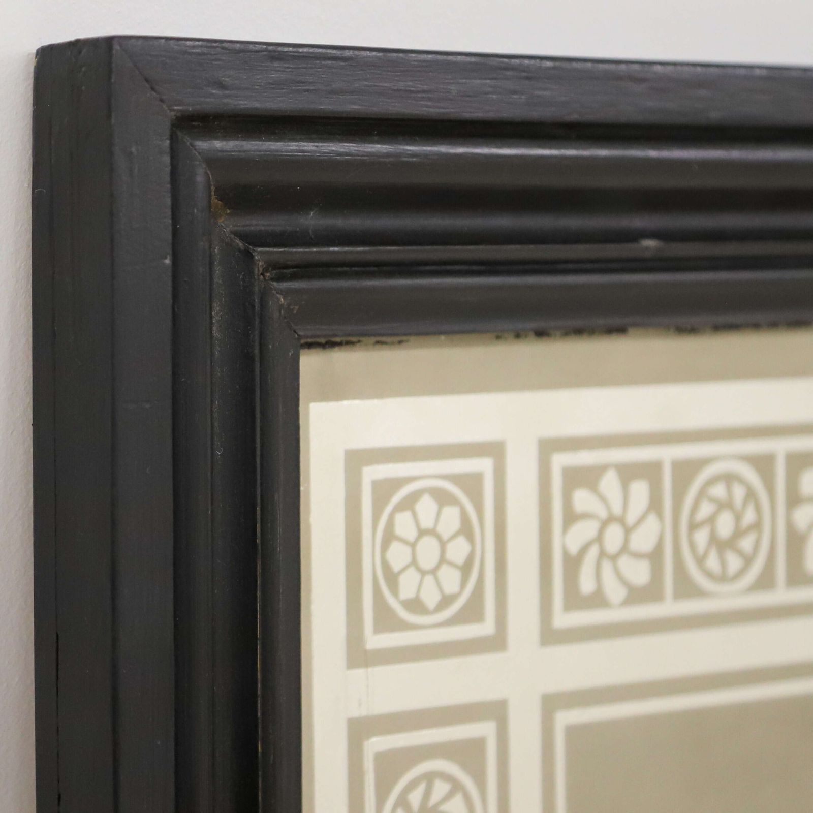 Art Late Victorian English Acid Etched Pub Mirror From Maida Vale, C.1900 photo