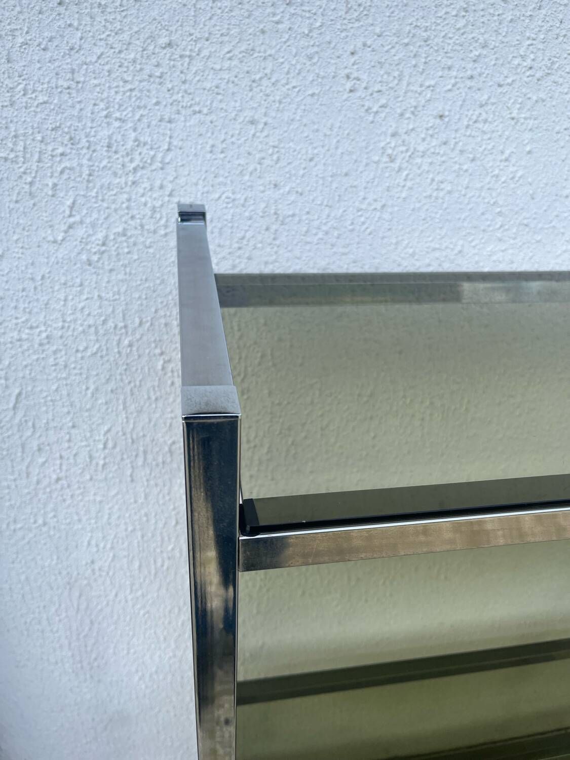 Chrome Shelf With Smoked Glass photo furniture