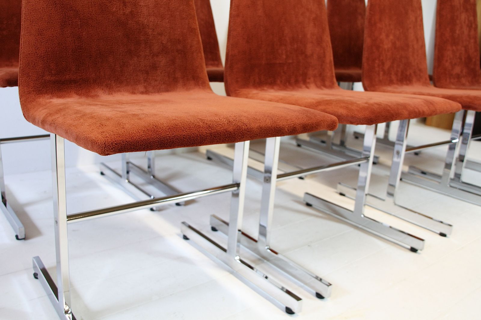 8 Vintage Lisse Dining Chairs By Tim Bates For Pieff 1970s photo buy