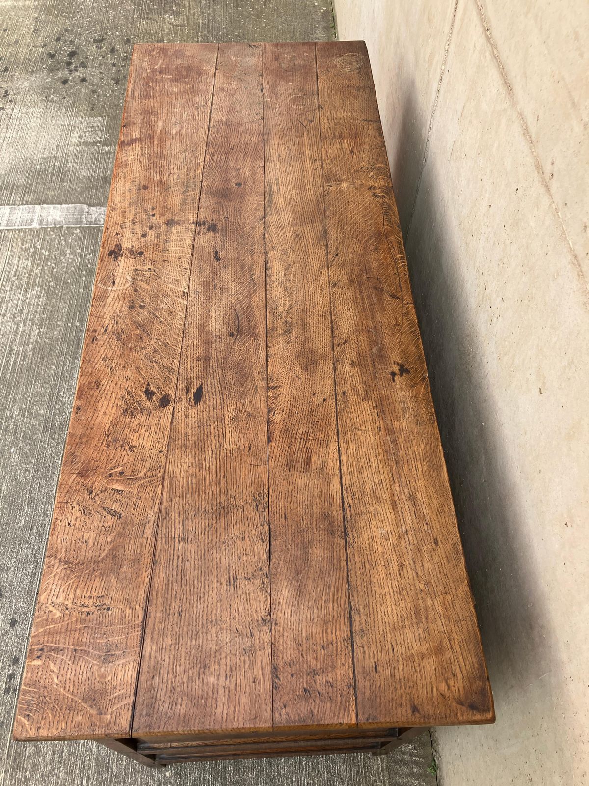 photo buy Very Large English Antique Solid Oak Mule Chest Coffer With Drawers From 1790