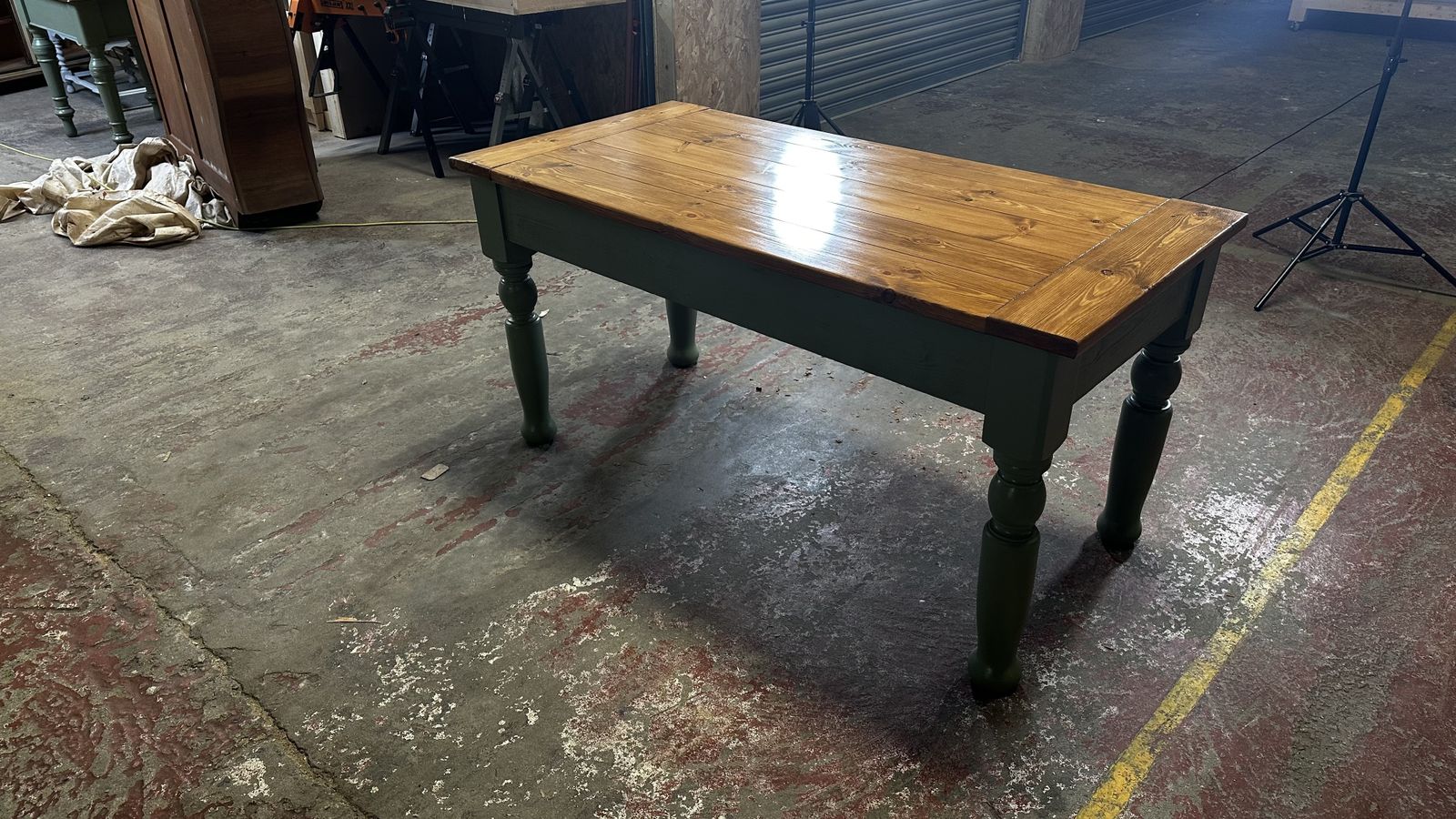 photo furniture Rustic Farmhouse Table C1950, Mid 20th Century