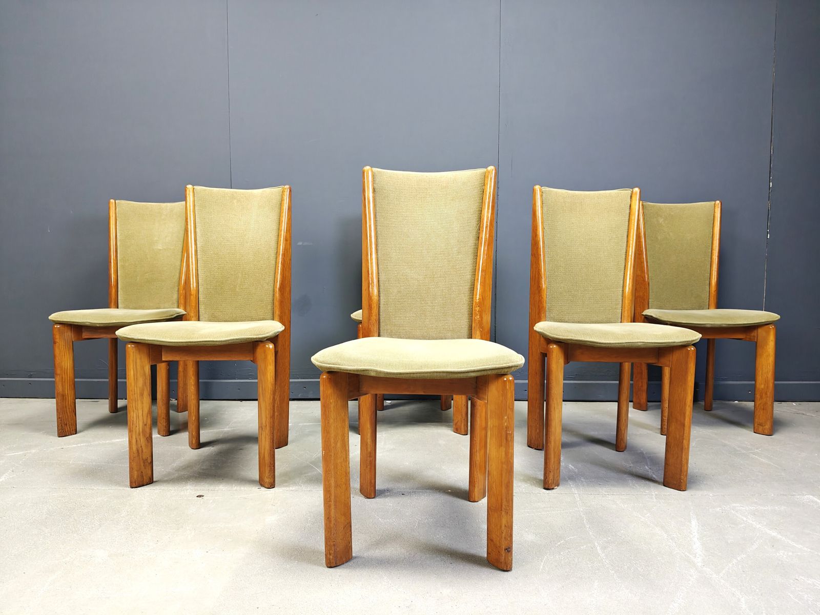Vintage Danish Dining Chairs Set Of 6   1970s