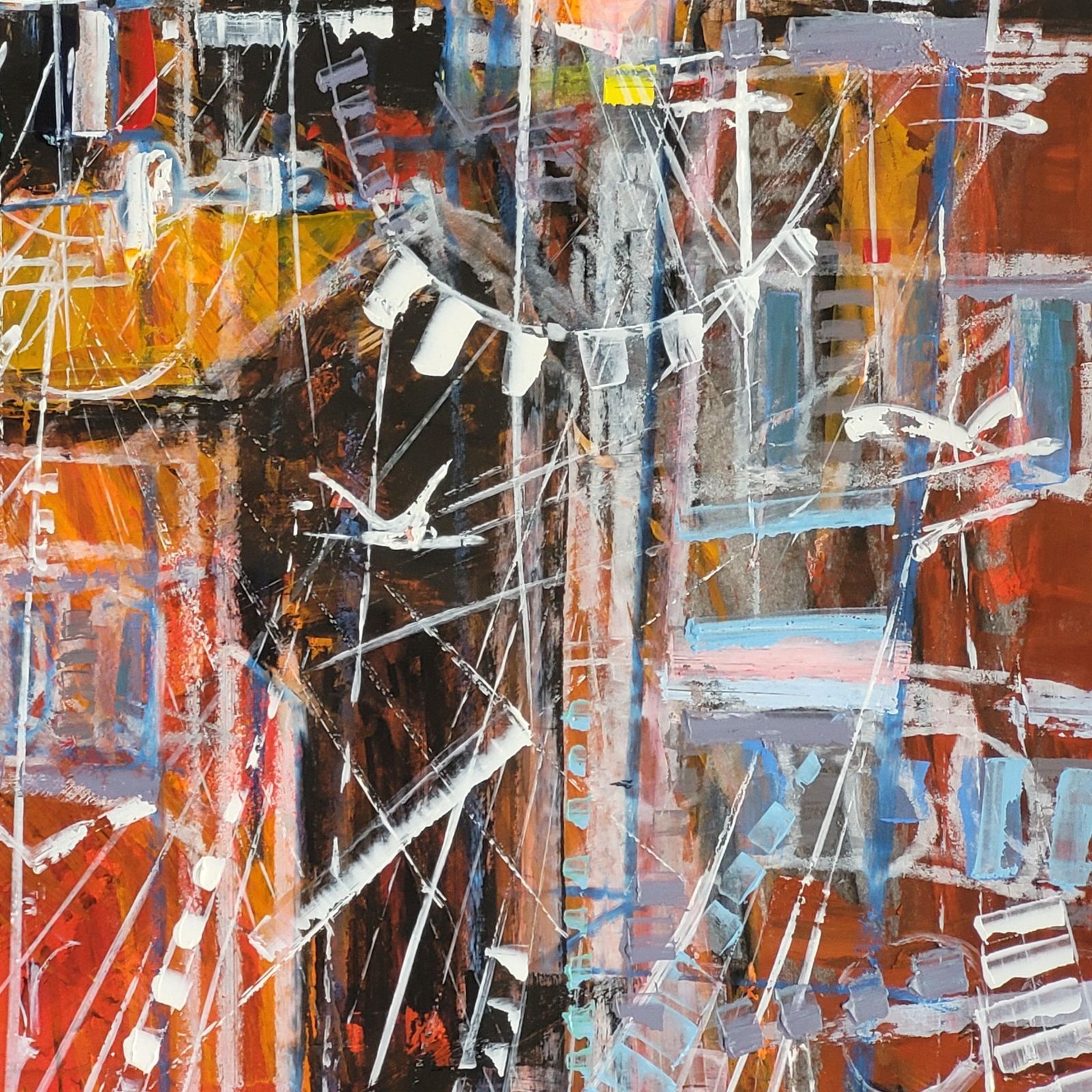 The Port Of Saint Tropez. Acrylic On Paper. 73cm X 57cm 1983 By Michel Godjevac photo buy