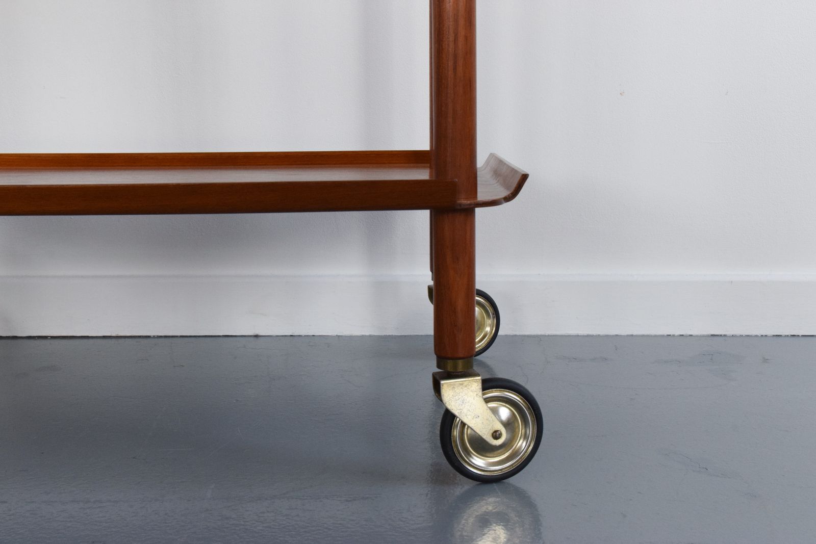 photo for sale Vintage Teak Danish Drinks Trolley / Bar Cart By Poul Hundevad