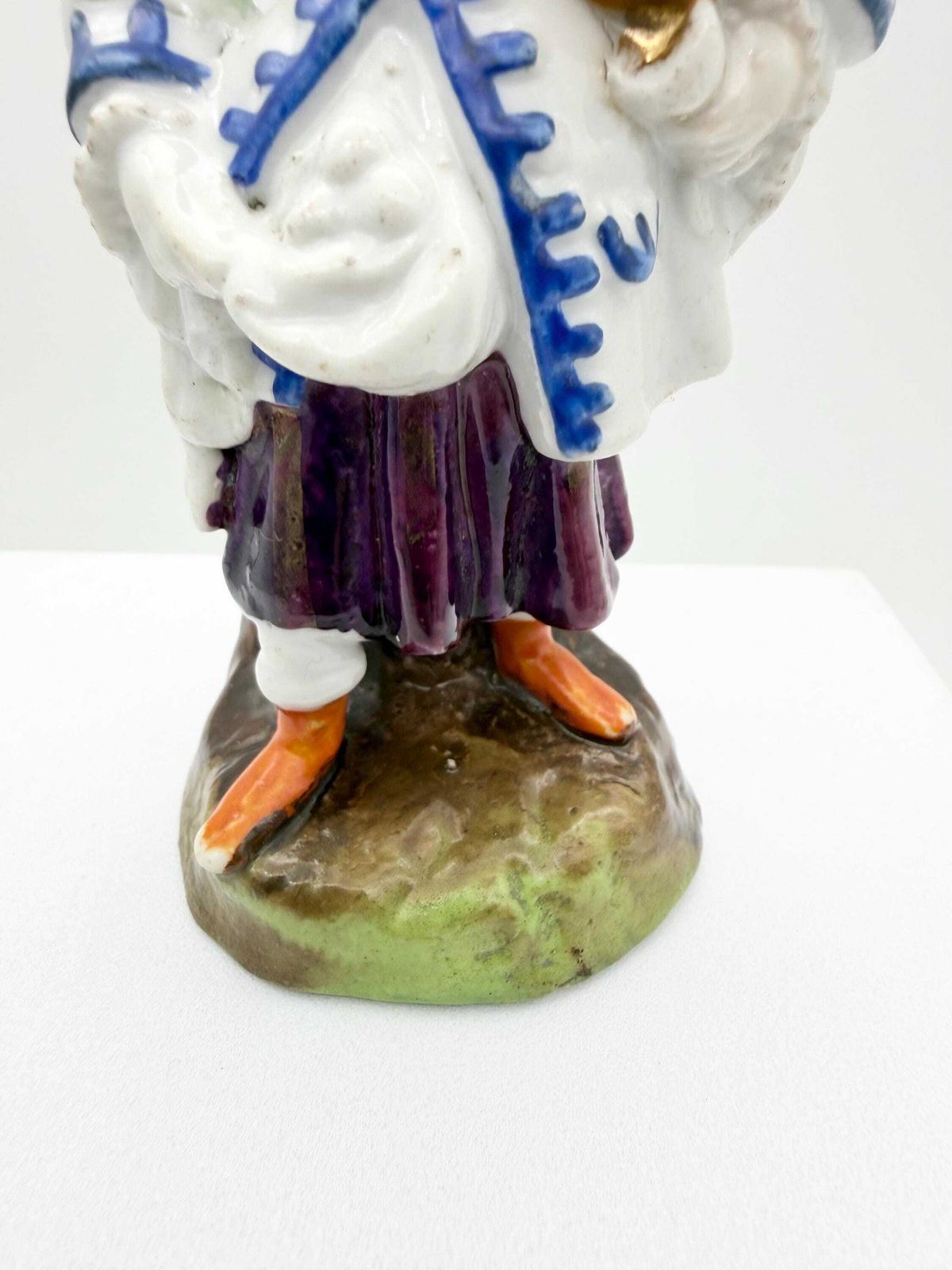 Antique Dresden Sailor Figurine, Hand Painted German Figurine, Collectible European Figurine photo vinterior