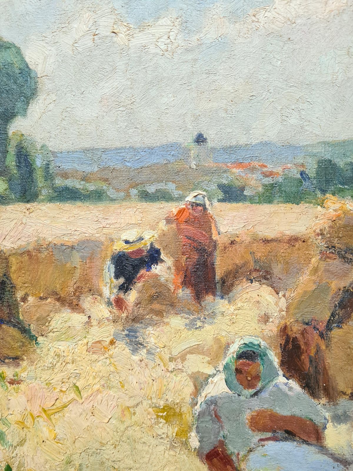 The Harvest, French Impressionist Oil On Canvas, By Alfred Jean Chagniot Pupil Of édouard Vuillard photo buy