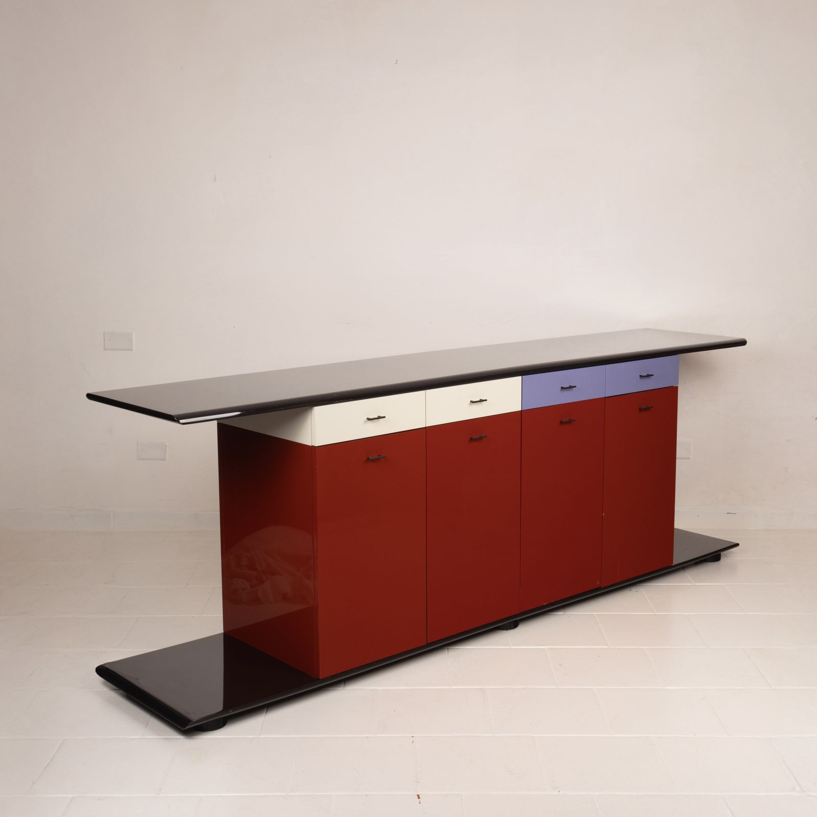 photo vintage Kinu Sideboard By Motomi Kawakami For Arflex 1980 – Xl Version