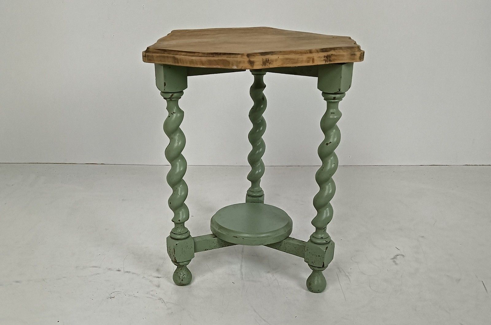 Barley Twist Wooden Side Wine Table Pedestal Plant Bonsai Stand Two Tier Barn Co photo buy