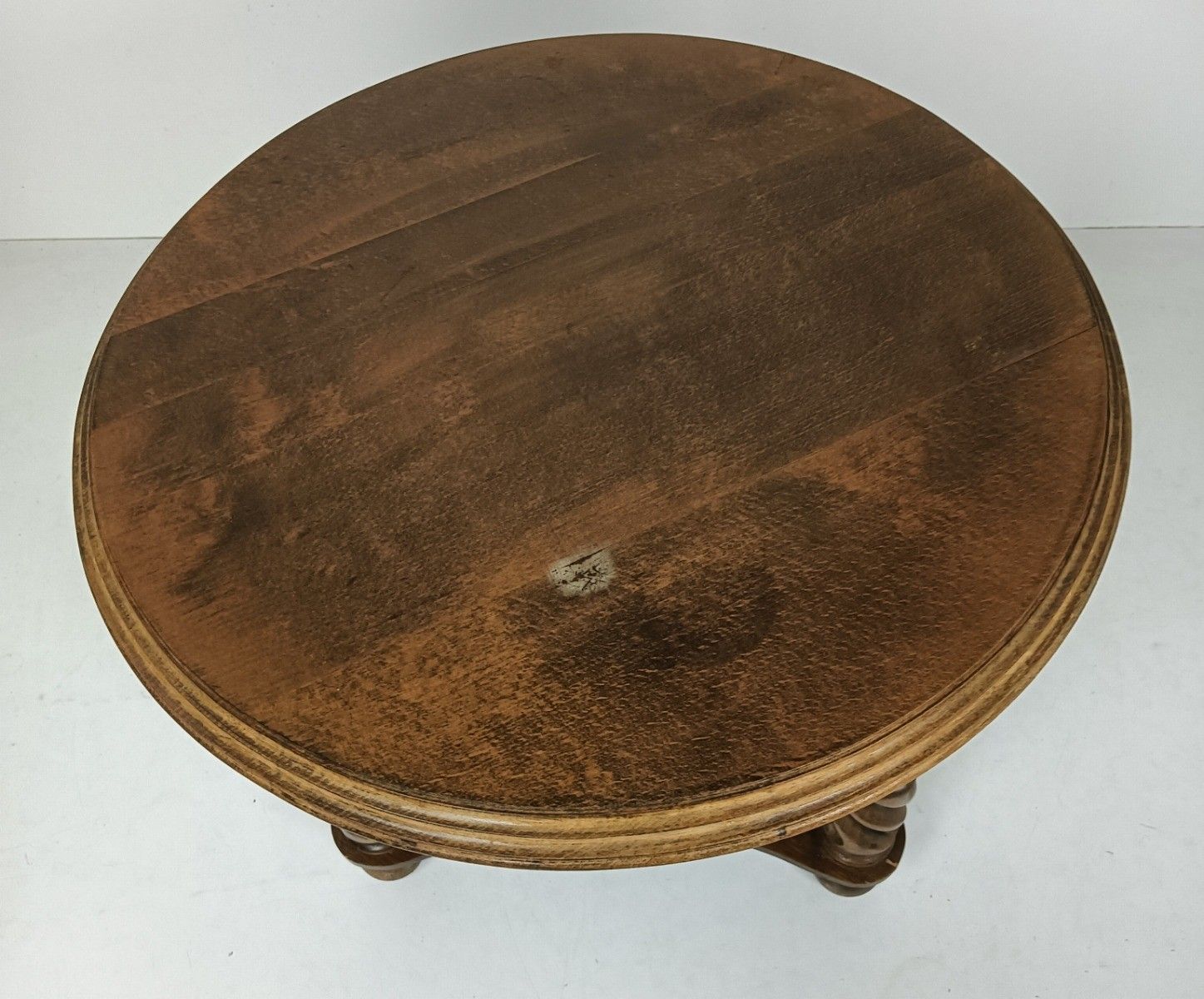 Open Barley Twist Wooden Side Display Coffee Table Pedestal Plant Stand Gorgeous photo vinterior