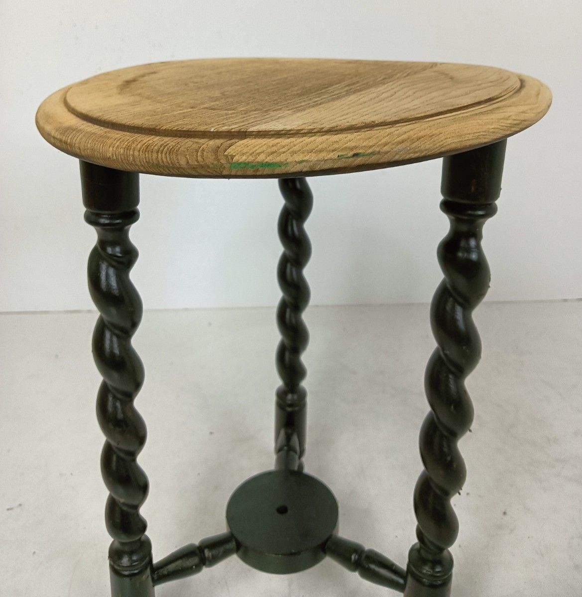 Barley Twist Wooden Side Wine Table Pedestal Plant Bonsai Stand Two Tier Barn Co photo Furniture