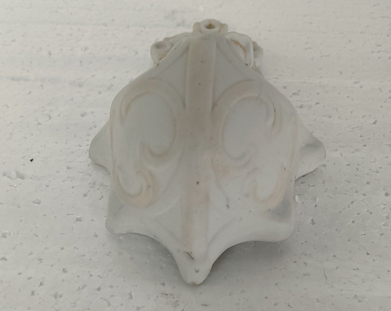 Antique Holy Water Font Vessel Bisque Porcelain Our Lady Madonna Virgin Mary photo furniture
