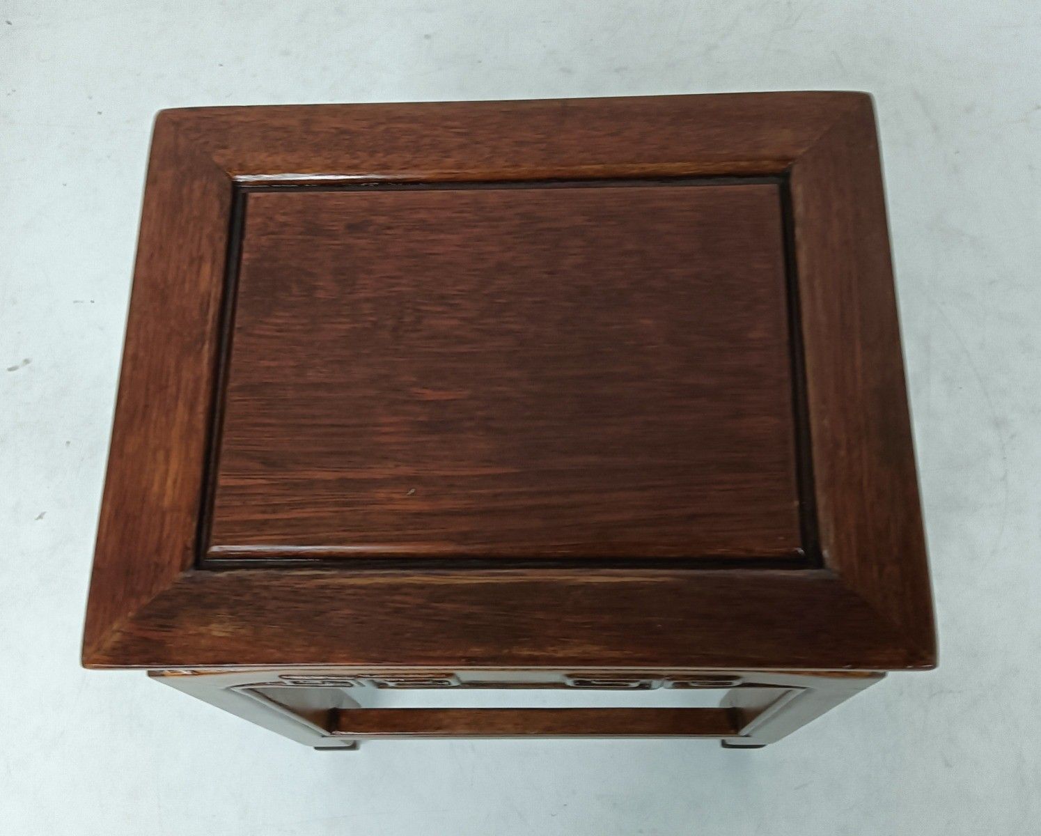 Small Vintage Carved Wooden Side Occasional Tea Wine Table Plant Bonsai Stand Lo photo for sale