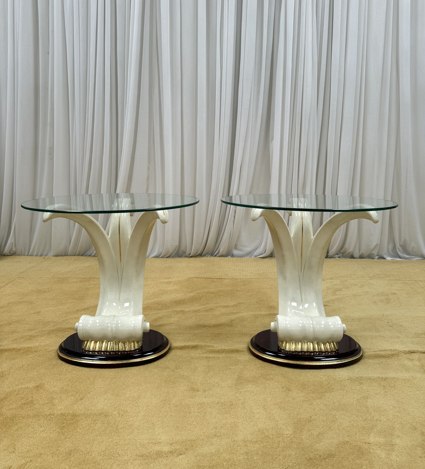 Pair Of Vintage 1970s Italian Side Tables By Fratelli Turri