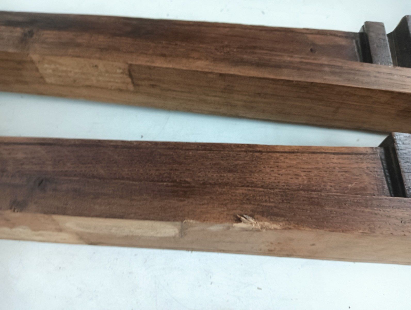 Pair Of Wooden Ornate Reclaimed Pillars Trims Large Antique Salvaged Architectur photo 268.0