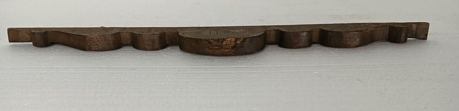 Small Antique Hand Carved Wooden Pediment Over Door Trim Reclaimed Architectural photo furniture