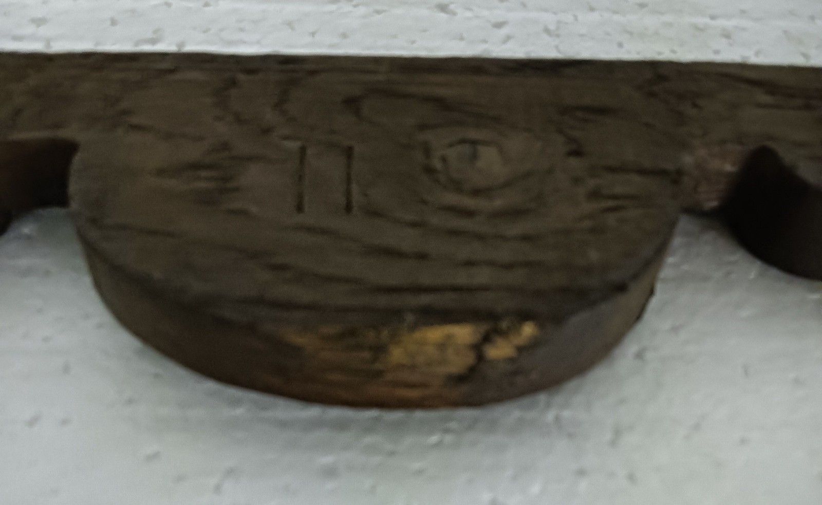 Small Antique Hand Carved Wooden Pediment Over Door Trim Reclaimed Architectural photo Home Fixtures