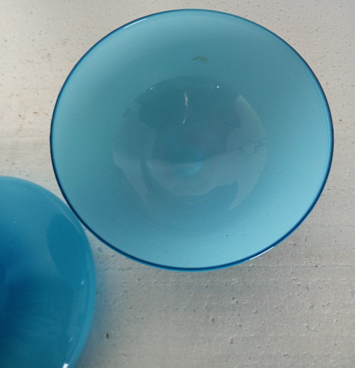 Vintage Goblet Apothecary Candy Jar Lidded Art Glass Baby Blue  Bonbonniere Ital photo Home Decor