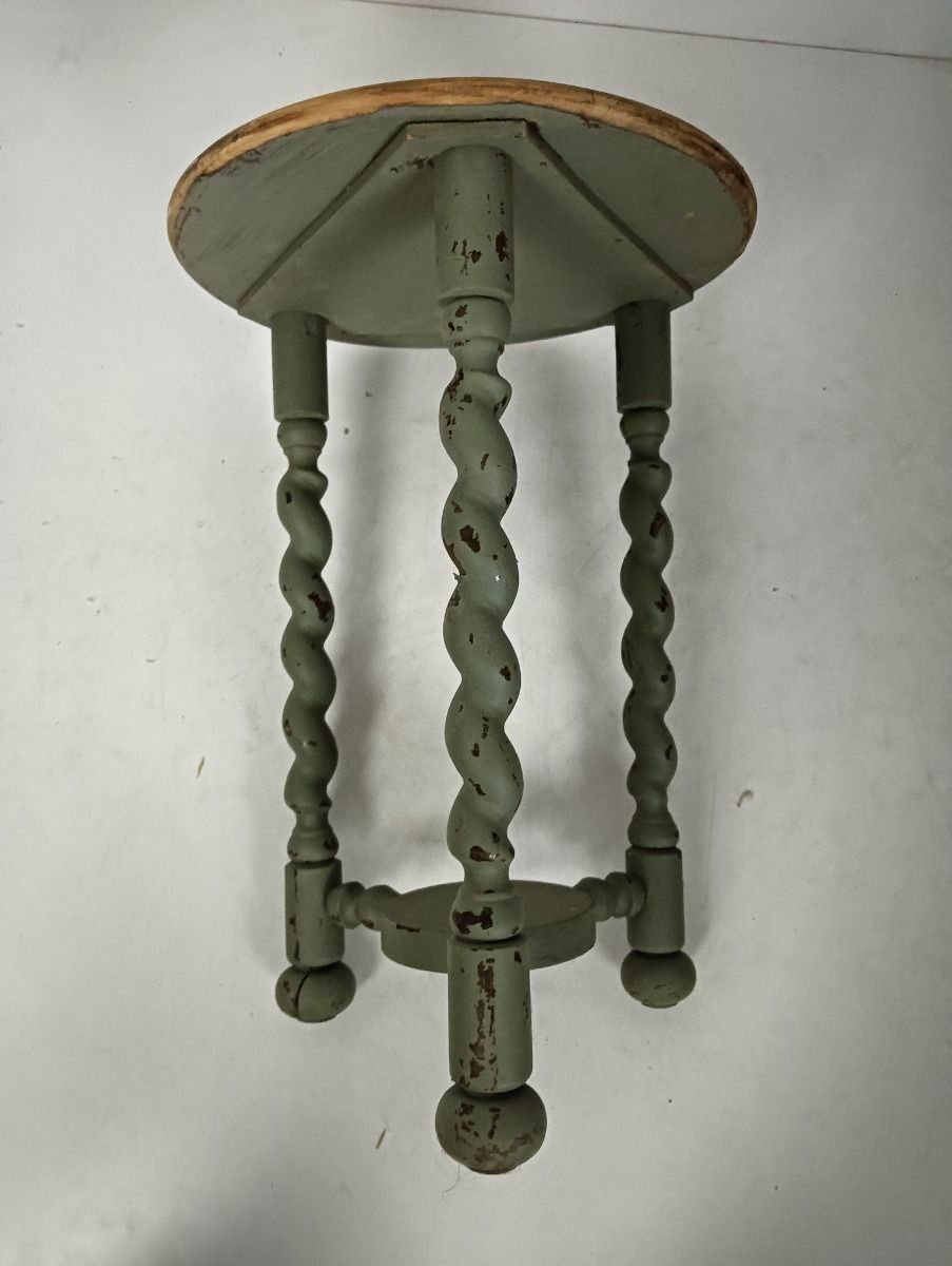 Barley Twist Wooden Side Wine Table Pedestal Plant Bonsai Stand Two Tier Barn Co photo buy