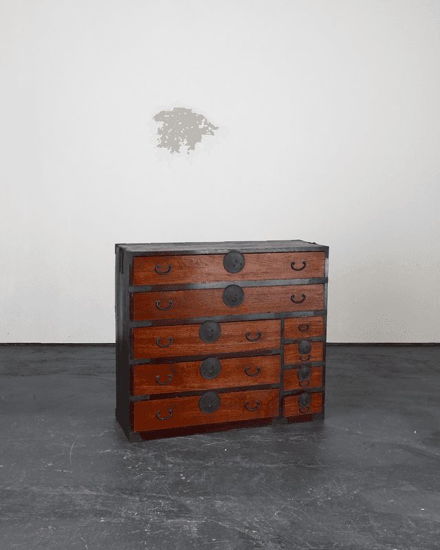 A Large Early 19th C. Late Edo Period Tansu Cabinet/Chest Of Drawers