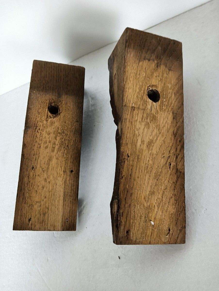 photo furniture Antique Pair Corbels Hand Carved Wood Architectural Reclaimed Loon Heads Trims L