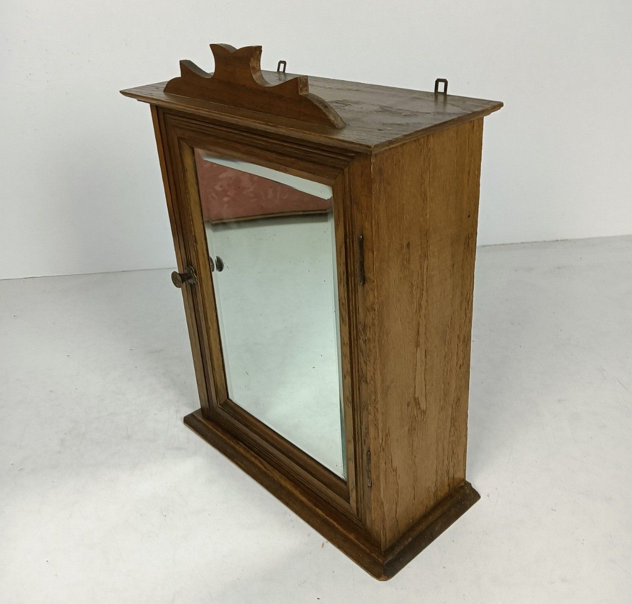 Antique Medicine Apothecary, Pharmacy, Cabinet, Beveled Glass,  Barn Style, Farm photo vinterior