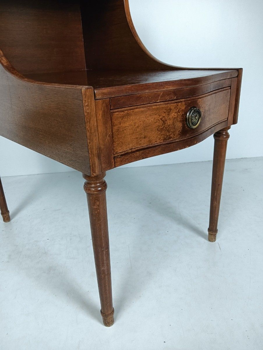 Vintage Long Wooden Nightstand End Table Bedroom Cabinet Very Special photo buy