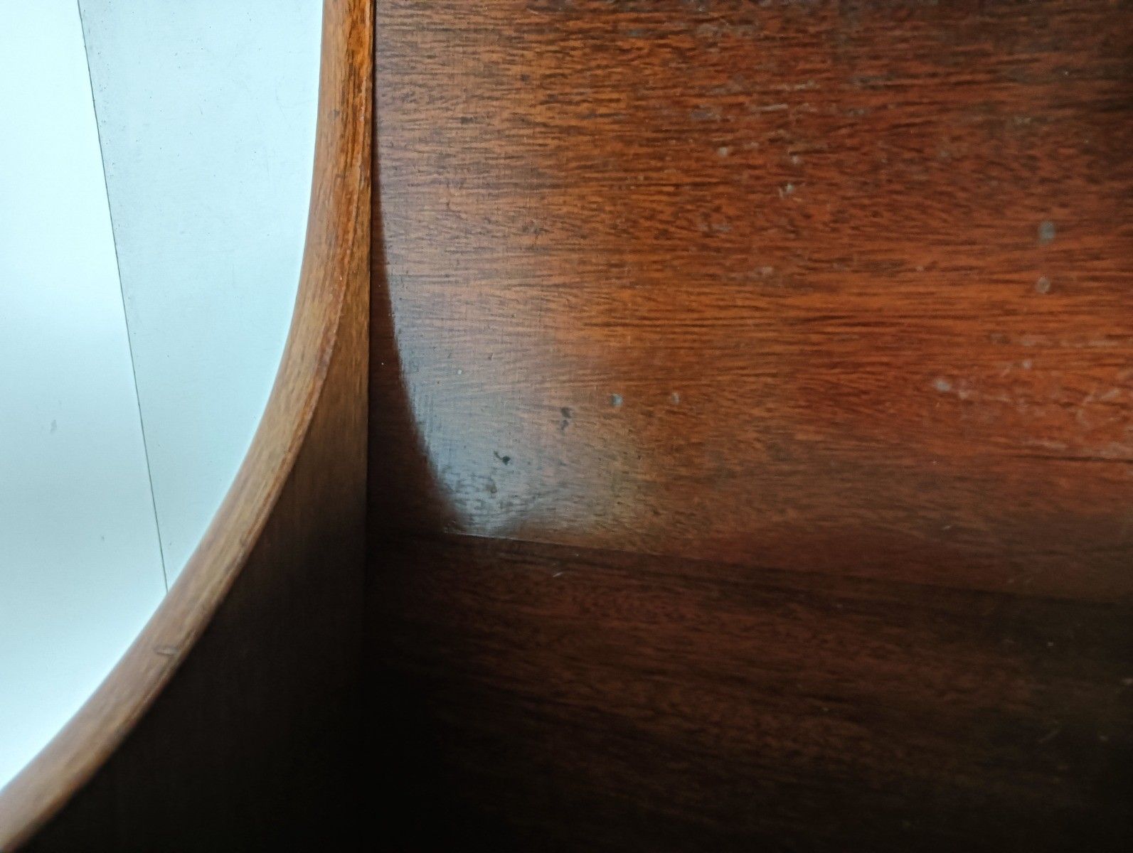 photo vinterior Vintage Long Wooden Nightstand End Table Bedroom Cabinet Very Special
