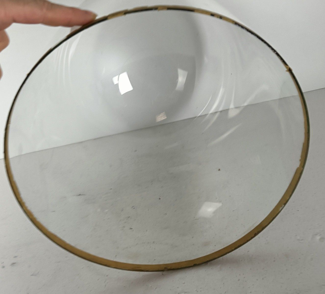 Antique Round Hand Blown Glass Dome Globe Steampunk Statue Display 14.17" D 11.4 photo buy