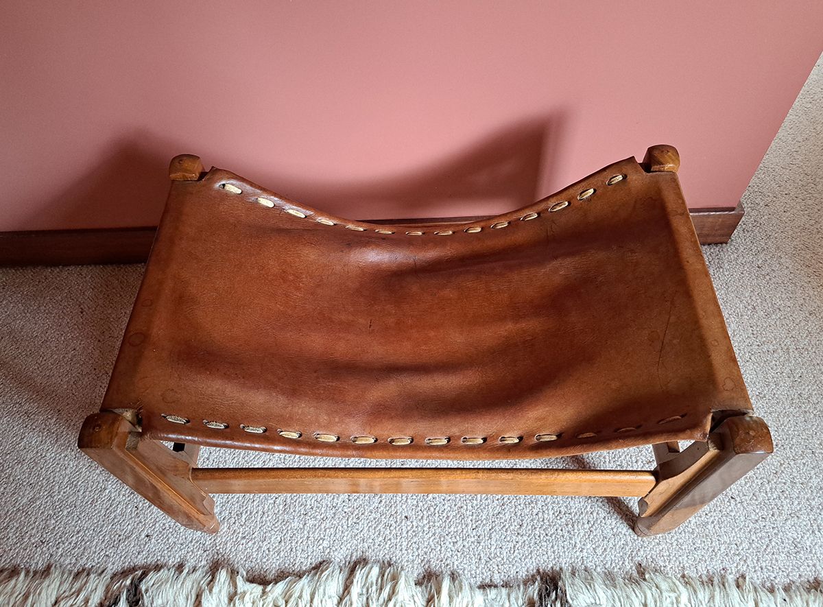 Mid Century Wooden Stool By Werner Biermann For Arte Sano photo Furniture
