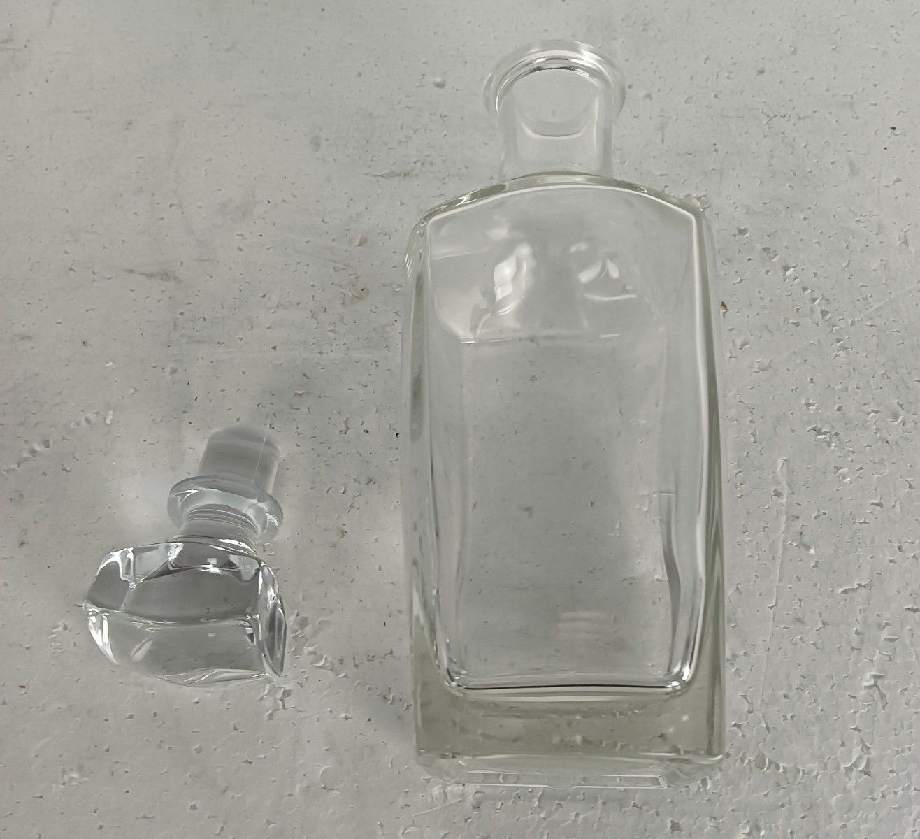 Bottle Decanter Glass Church Watervliet Belgum Bottle Made In Slovenia photo vintage