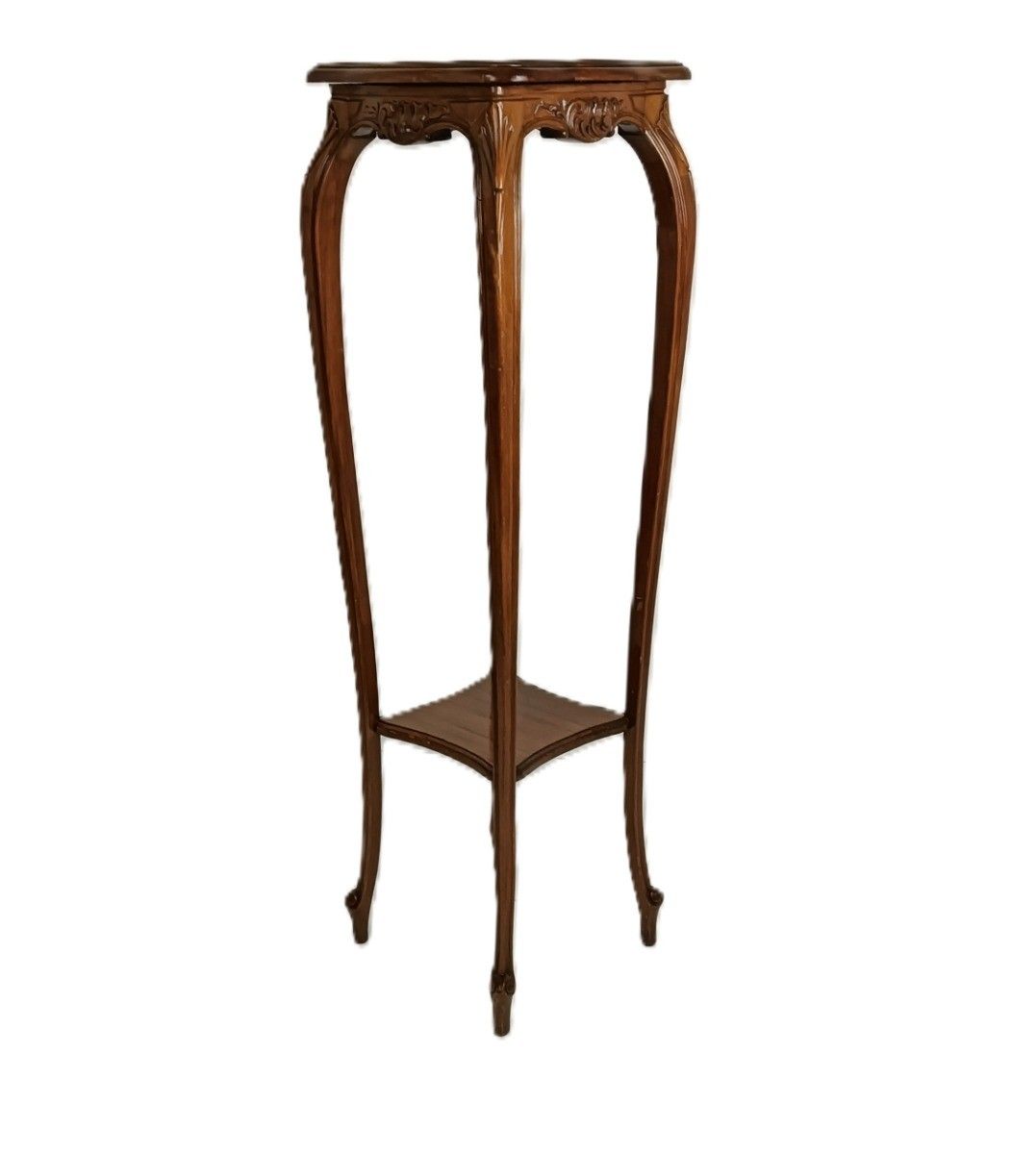 Art Nouveau Pedestal Table Plant Flower Stand Side Table 2 Tier Antique Louis XV photo Furniture