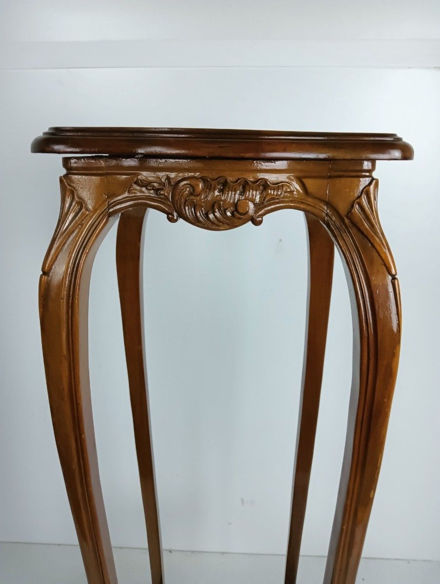 Art Nouveau Pedestal Table Plant Flower Stand Side Table 2 Tier Antique Louis XV photo buy