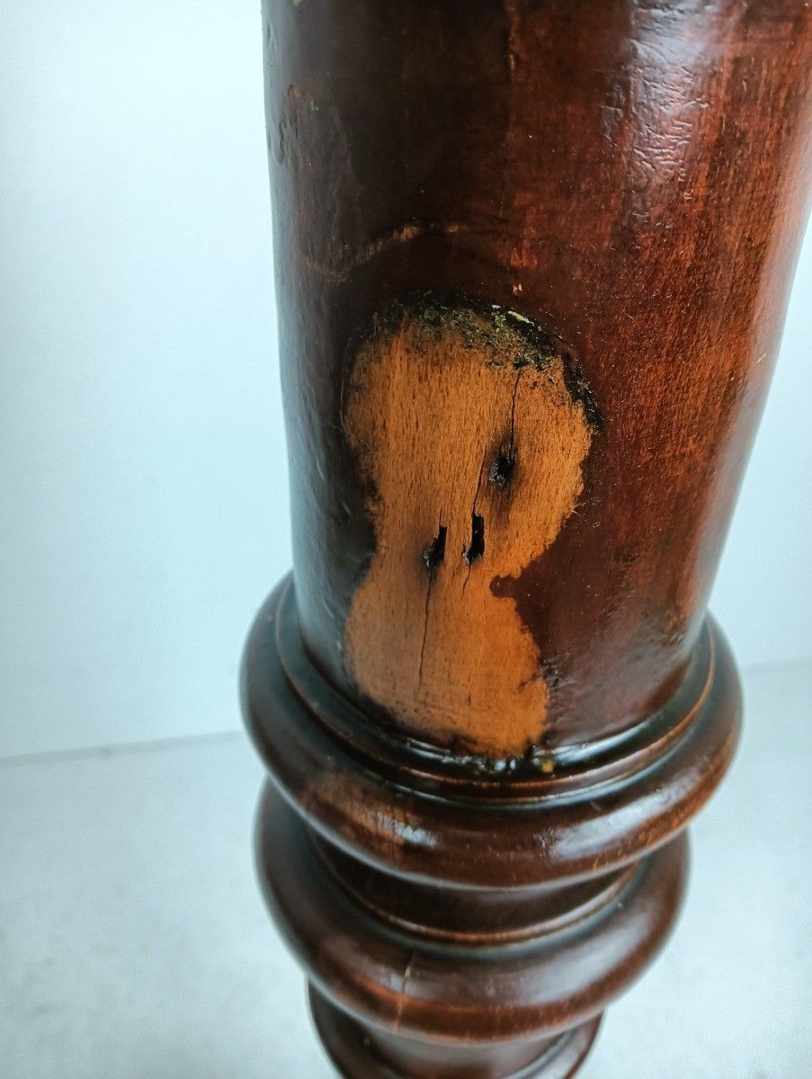 Art Nouveau Church Altar Pedestal Plant Stand Wooden Pulpit Lectern Antique Pill photo vintage