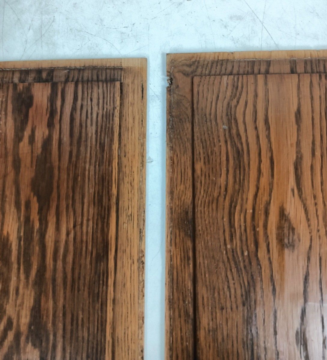 Antique Pair Of Side Panels For Cabinet Wood Reclaimed Salvaged photo 75.0