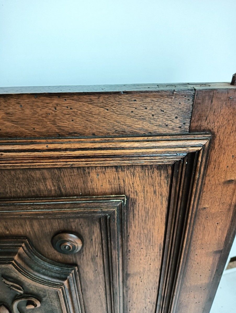 Antique Door Panels Couple Hand Carved Wood  Architectural Salvaged Reclaimed photo for sale