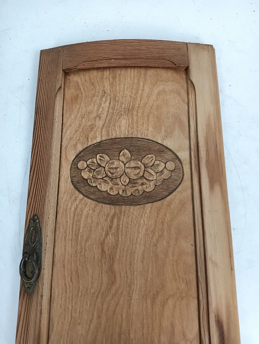 Small Cabinet Door Panel  Antique Bentwood Pine Wood Reclaimed Cabinet Architect photo Home Fixtures