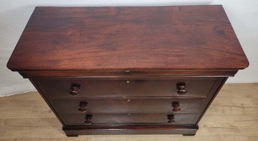 Victorian Chest Of Drawers 4 Drawers 1890 Mahogany English photo vinterior