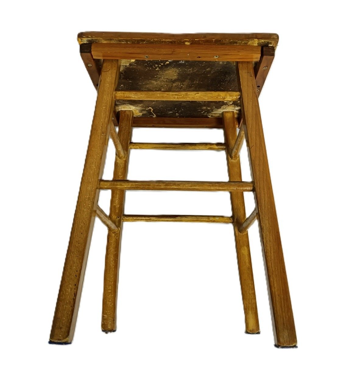 Vintage Plant Stand Wood Side Table Pedestal 60s 70s photo 171.0