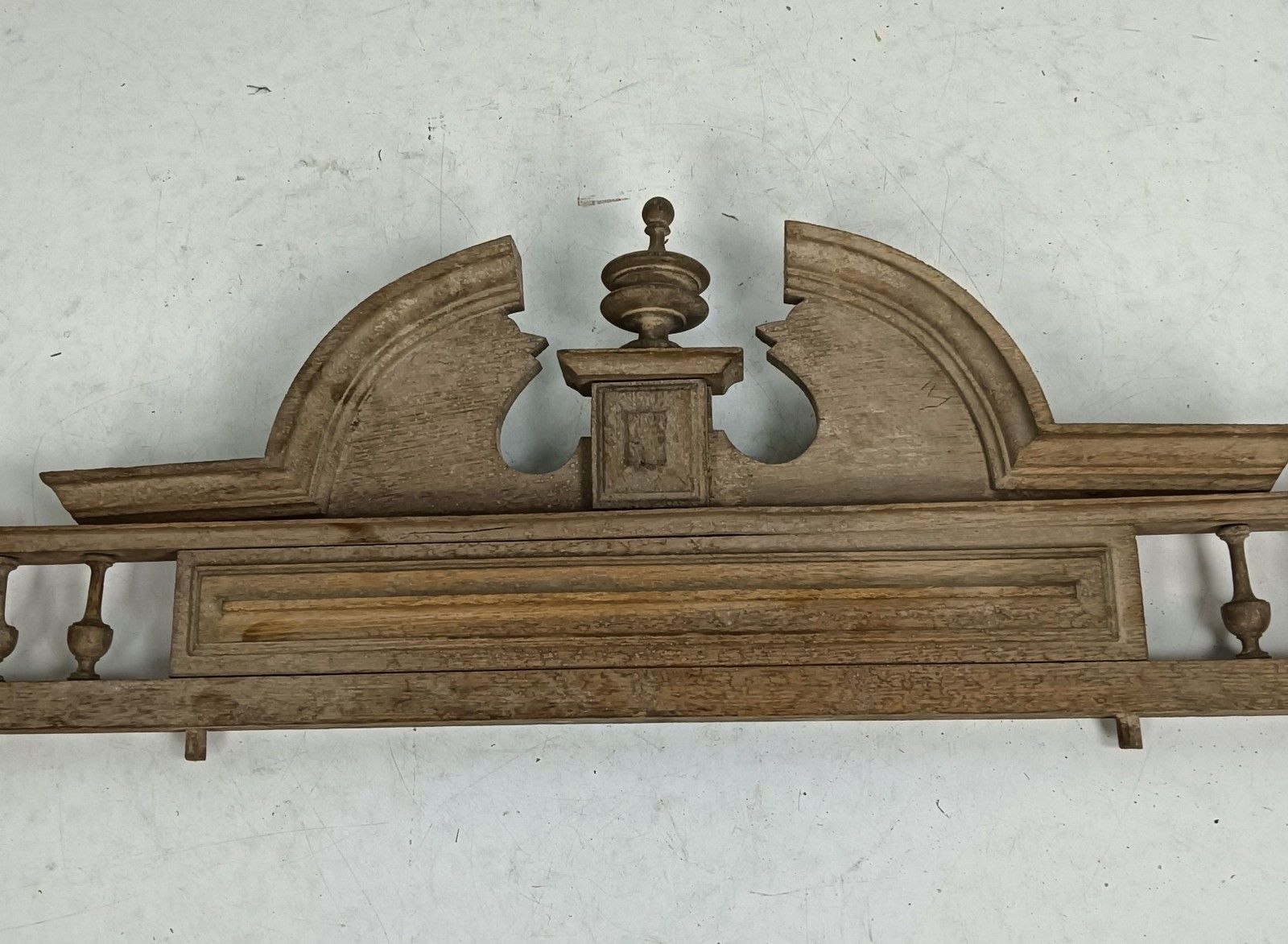 Pediment Over Door Antique Carved Wood Spindles France Reclaimed Architectural S photo buy