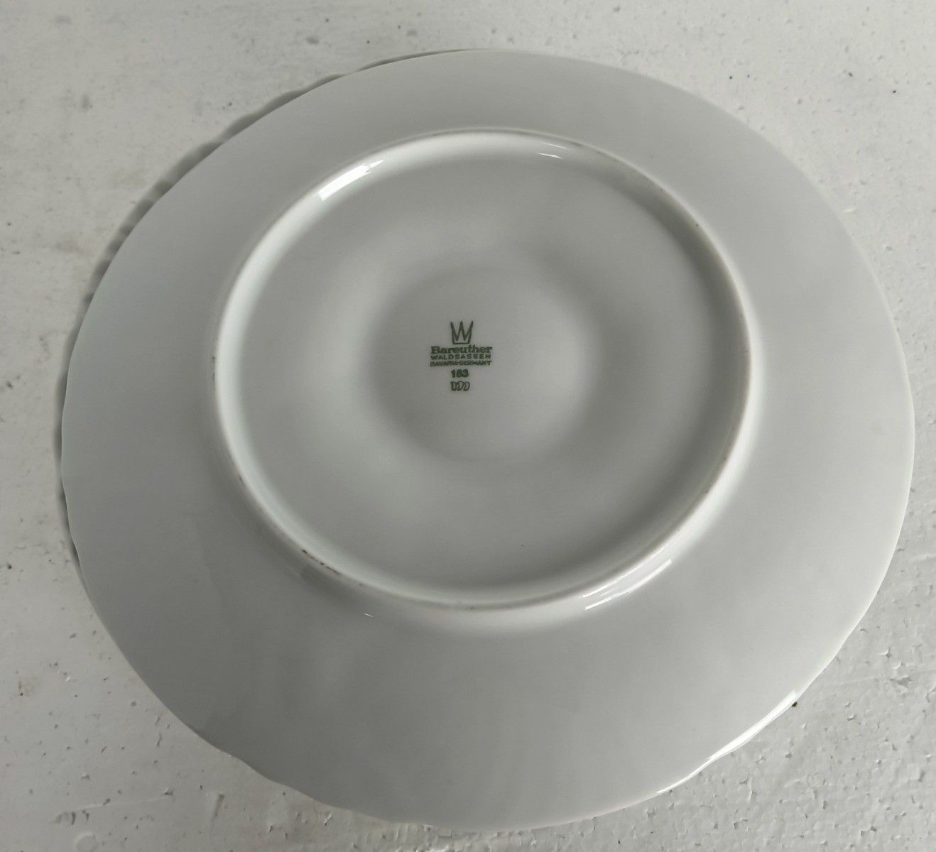 Set Of 6 Oyster Plates Porcelaine White  Germany Waldsassen Bareuther Bavaria VI photo 162.0