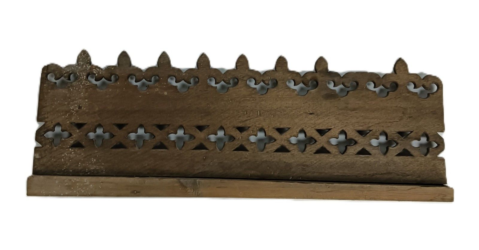 Antique Gothic Carved Wood French Trim Pediment Fleur De Lis Gorgeous photo vinterior