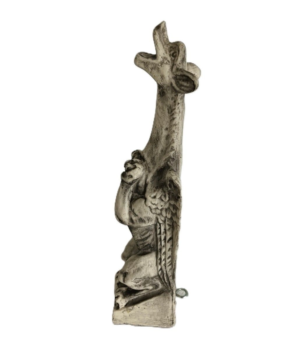 Figurine Stoneware Gargoyle Dragon Hanging Standing photo for sale