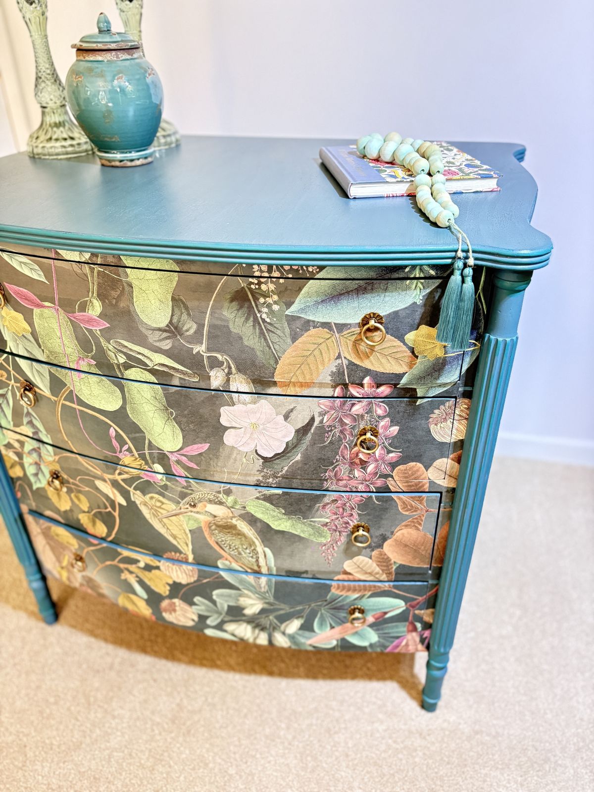 A Bespoke Georgian Serpentine Style Chest Of Drawers photo furniture