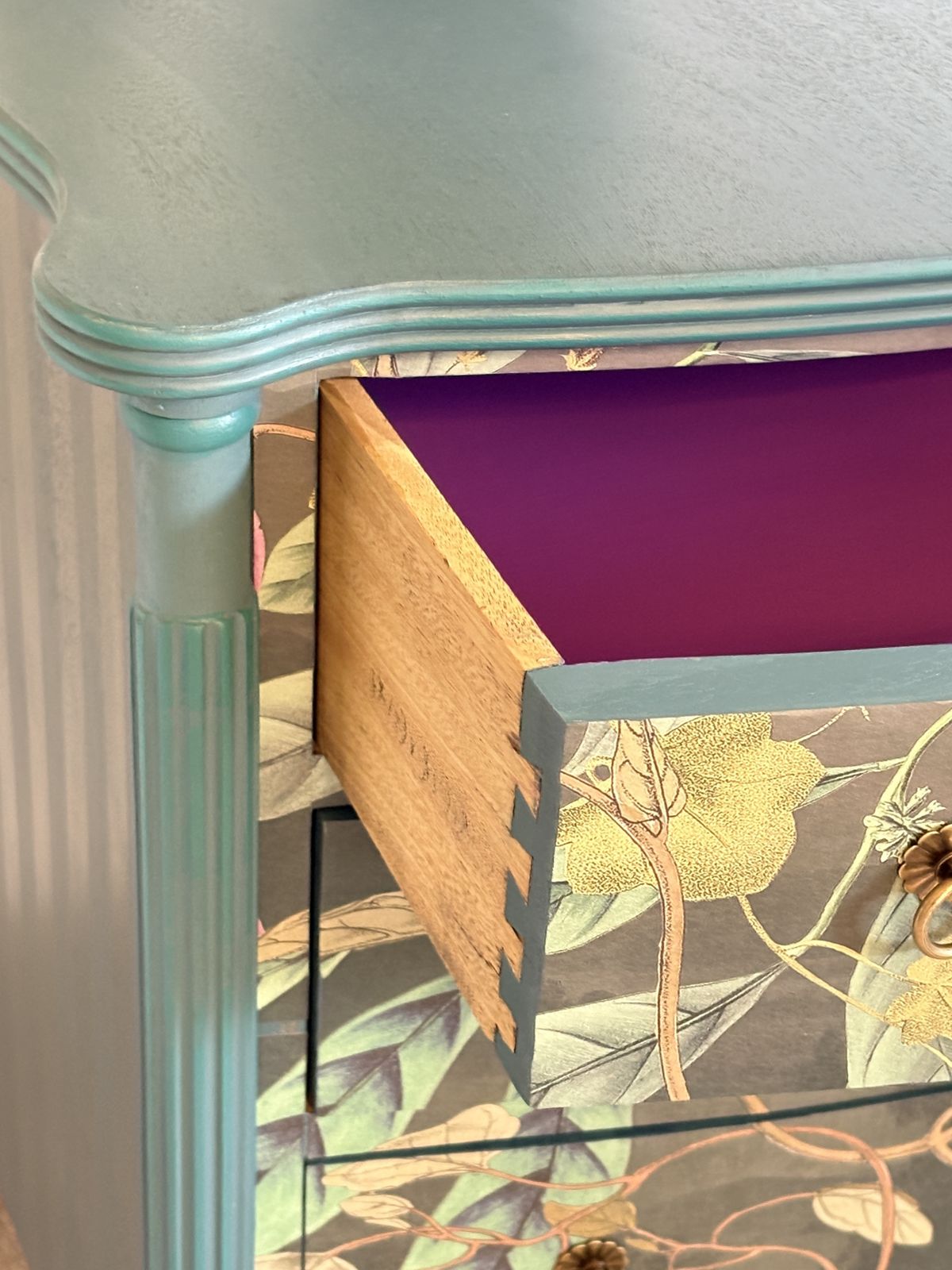 A Bespoke Georgian Serpentine Style Chest Of Drawers photo for sale