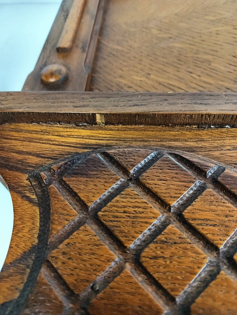 photo furniture Pair Antique Jugendstil Nightstands Wood End Tables Vanity Cabinets Bedroom Cabi