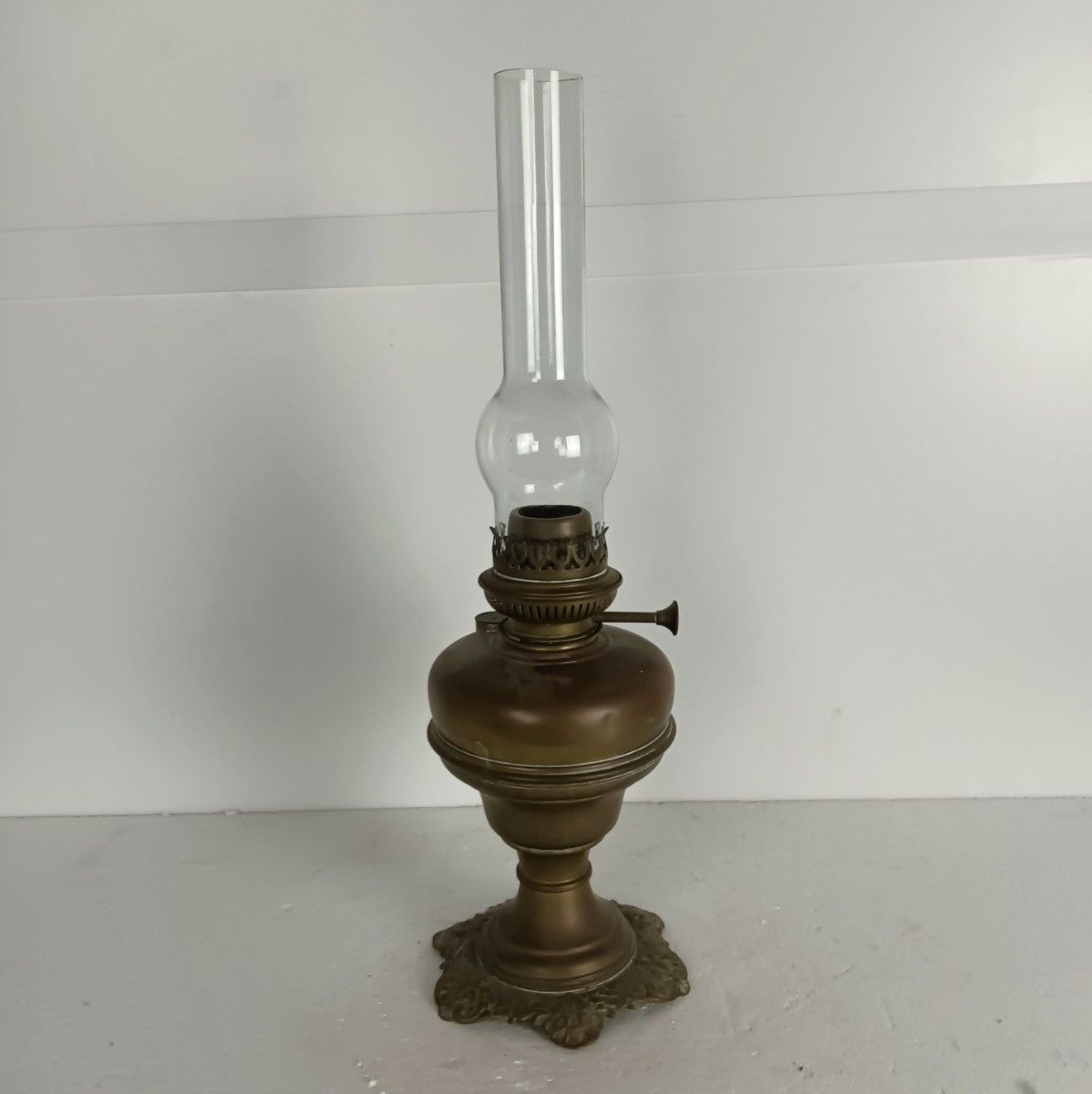 Antique L&B Lb Oil Lamp Brass Lempereur Et Brevette Belgium Brass photo buy