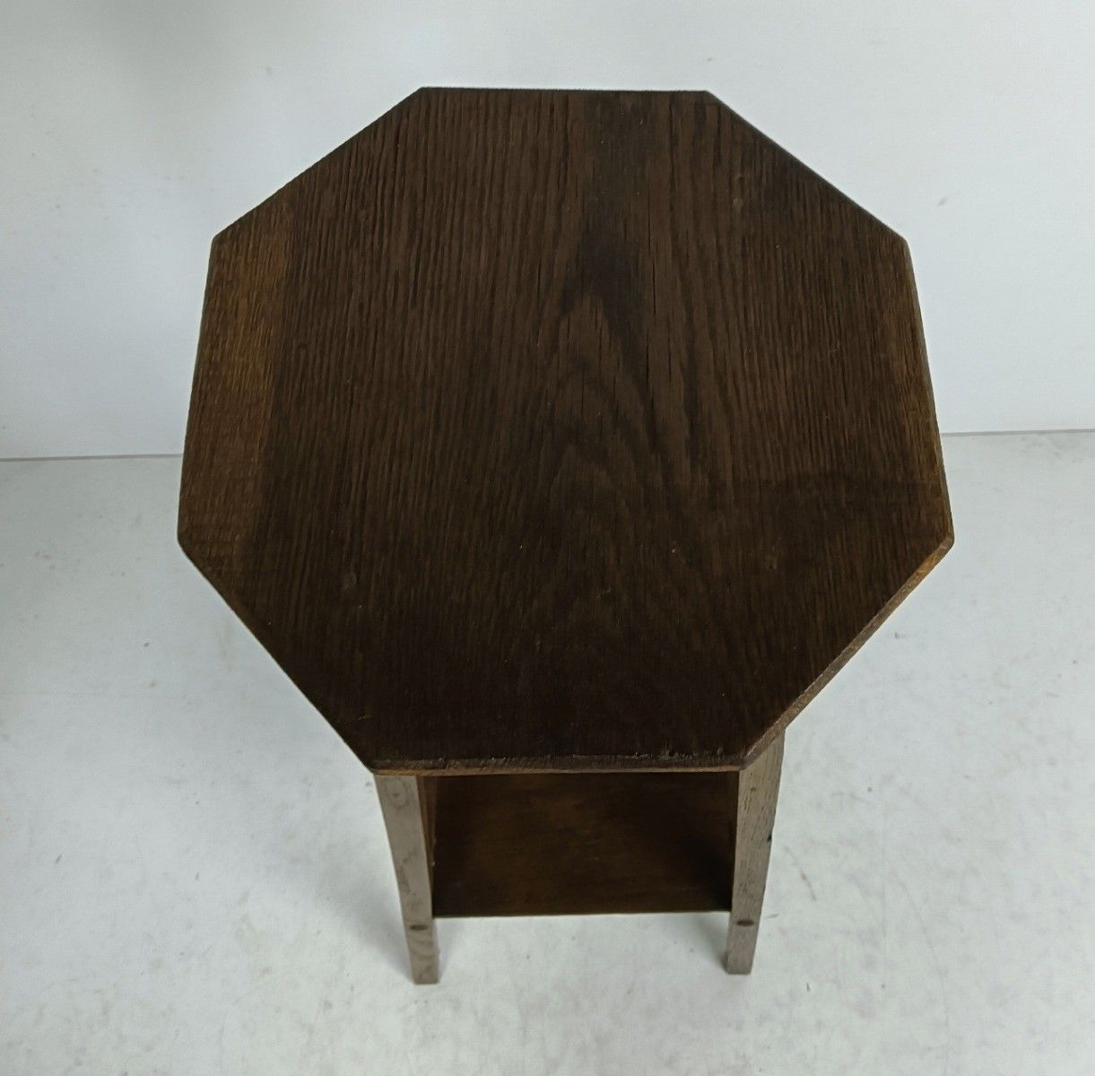 Antique Pedestal Plant Stand With Bars Wood Side Table Barn Style Two Tier photo vinterior