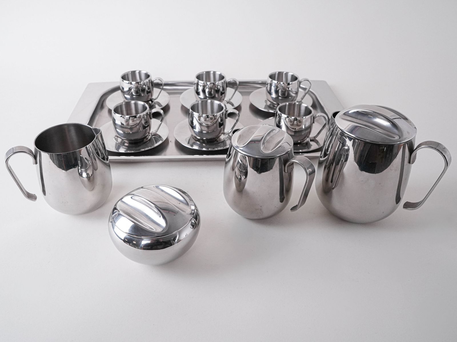 Coffee And Tea Set, Italian Design, 1980s, Made In Italy photo 549.0
